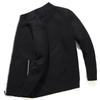 Men's Autumn/Winter Plus Velvet Zipper Knitted Cardigan Jacket with Stand Collar and Solid Color