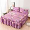 3 шт., приятная для кожи шлифовальная юбка для кровати, спальня, студенческое общежитие, наволочка, пододеяльник, покрывало, постельные принадлежности