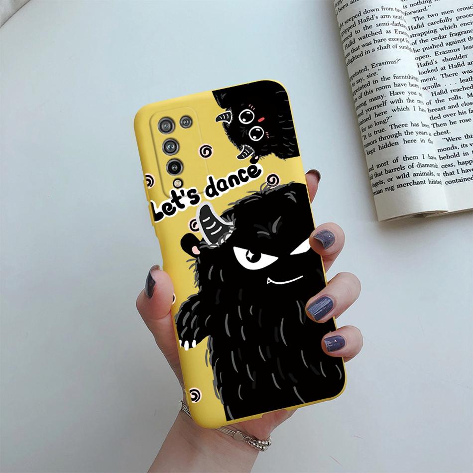 For Huawei Honor 10X Lite Case DNN-LX9 Cute Cartoon Flowers Cover For Honor10X Lite Honor 10 X 10X Lite Phone Cases Soft Bumper