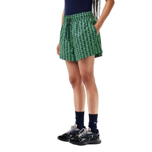 Lacoste Womens/Ladies Monogram Shorts