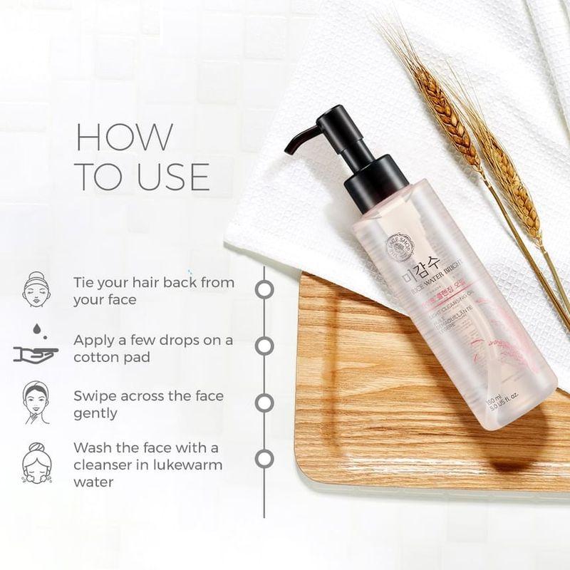 The Face Shop Очищающее масло для лица Bright Light на основе рисовой воды