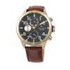 Trent Men's Watch, Navy Dial, Brown Leather, Quartz Movement, Water Resistant, 1791137