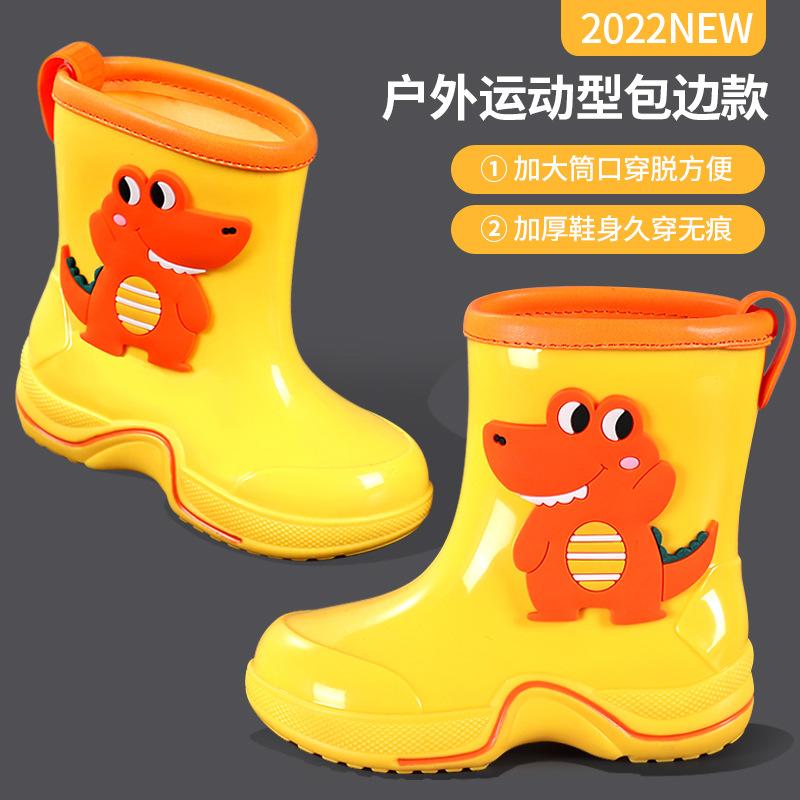 Детские дождевики с героями мультфильмов для детей 3-10 лет, водонепроницаемые и нескользящие детские дождевики, детская резиновая обувь, бахилы для малышей