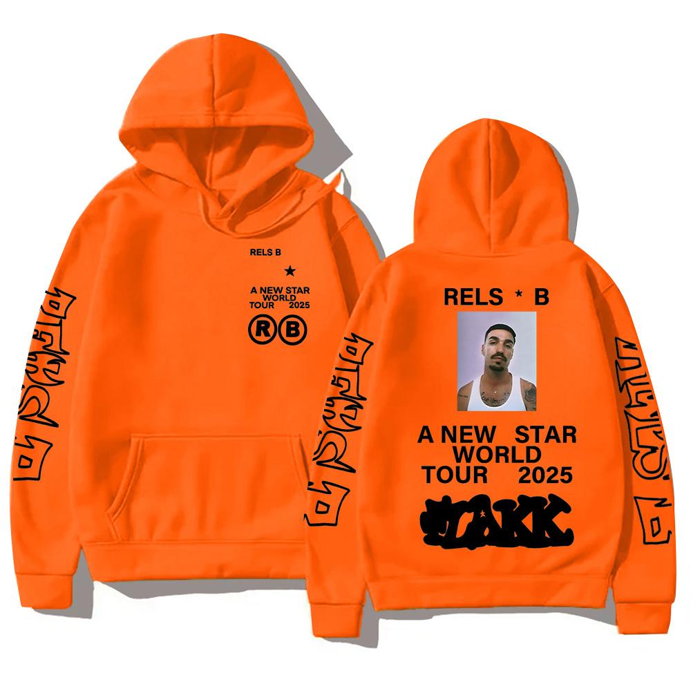 Rels BA New Starworld Tour 2025 Толстовки с капюшоном Pop Мужская Женская Толстовка Новая Трендовая Эстетическая Одежда Пуловеры High Street