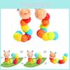 Wooden Worm Twist Educational Toy For Kids Hand Dexterity And Brain Boost
