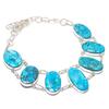 Tibetan Turquoise Gemstone 925 Sterling Silver Jewelry Necklace 18"
