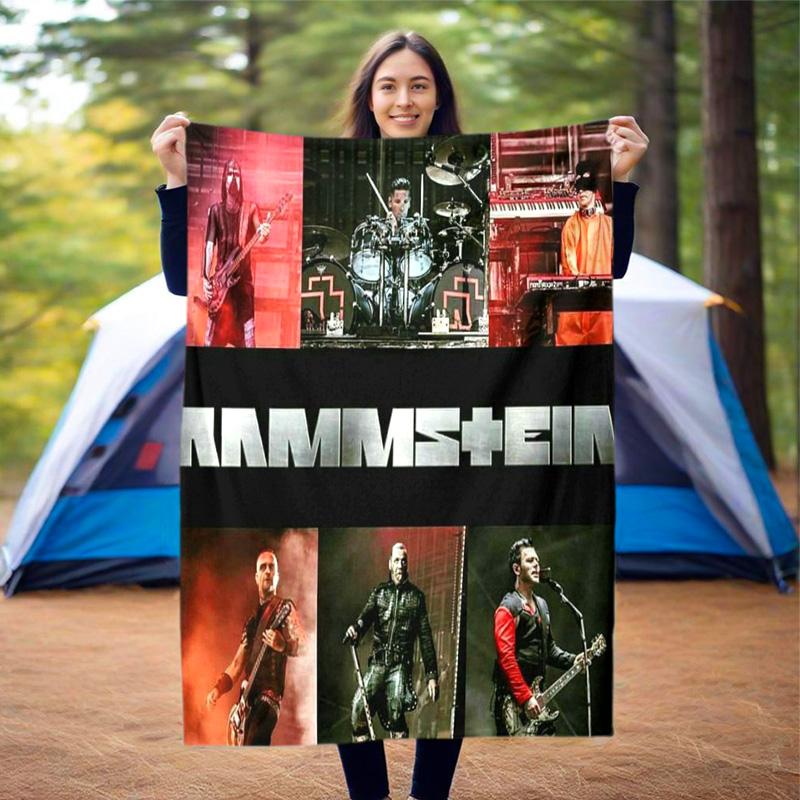 Till Lindemann, lead singer of the German heavy metal rock band Rammstein, blanket for warmth, home decoration for siesta, flannel blanket Y7