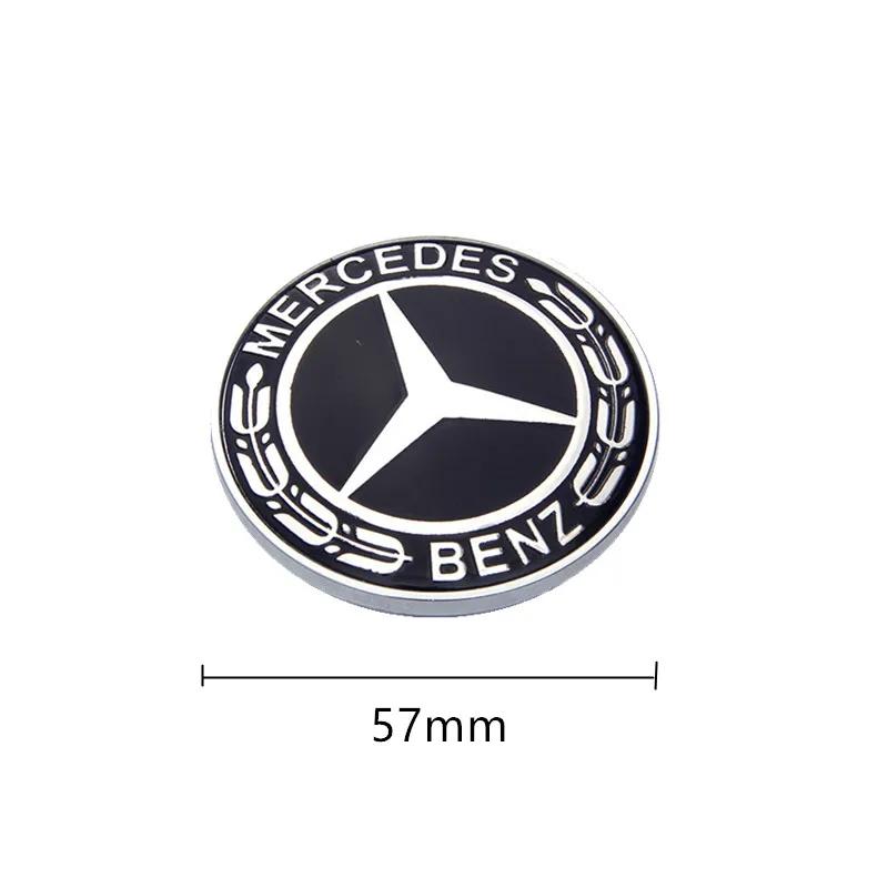 Car Metal Flat Hood Emblem Front Badge Logo Sticker For Mercedes Benz W212 W213 W205 W177 W247 W176 CLS CLA CLK CLG GLS CK1