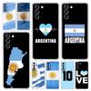 Argentina Flag Soccer 10 Phone Case For Samsung Galaxy S22 S21 S20 FE Ultra 5G S10 S10E S9 S8 Plus Note 10 20 Soft Clear Cover