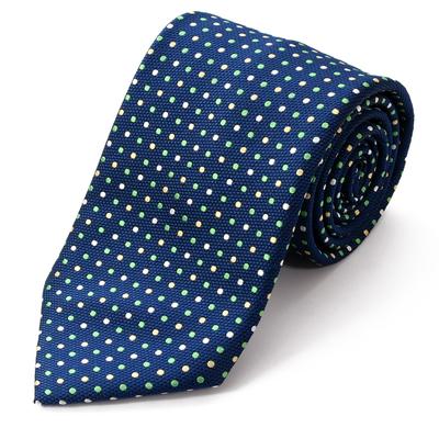 Галстук бренда Nishijin Jacquard Woven Dots, Япония, плетение, 100% шелк, плетение, узор, (C Pattern Синий)