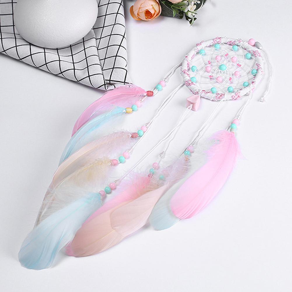 Ловец снов Подвеска из перьев Креативные полые колокольчики ветра Настенное украшение Ручная работа Изысканная Личность Простота