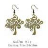 Graduation Kawaii Earrings Plant Tree Of Life Drop & Dangle Earring Art Supplies Long Earrings For Women