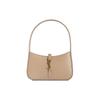 Ysl Le5A7 Золотой Логотип Классическая Застежка-Крючок Гладкая Коровья Кожа Сумка-Хобо Женские Сумки Темно-Бежевый 710318-2R20W-2721
