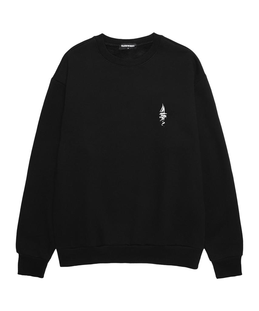 VANNWORKS Yacht Club Oversized Sweatshirt (Vls0007) Black (Type A)