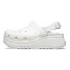 Crocs EVA Нескользящие Прочные Низкие Клоги Женская Обувь Белый 208365-100
