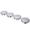 4 Pcs 65mm Silver ABS Car Tyre Rim Hub Cap Covers Wheel Center Caps Universal