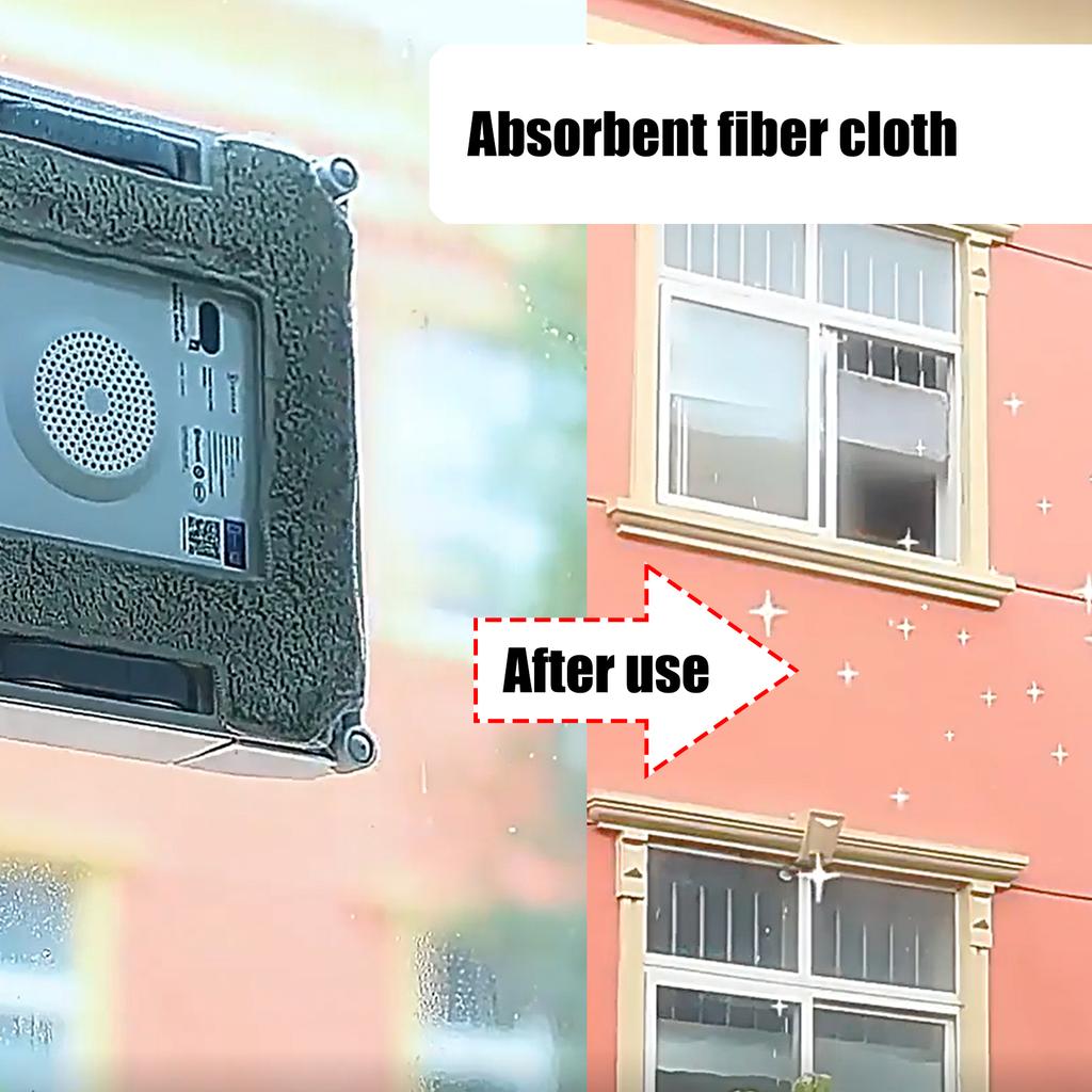 Моющиеся салфетки для швабры Чистящая тряпка Подходит для W1/W1S/W2 Робот-пылесос для окон Запасные чистящие накладки Аксессуары