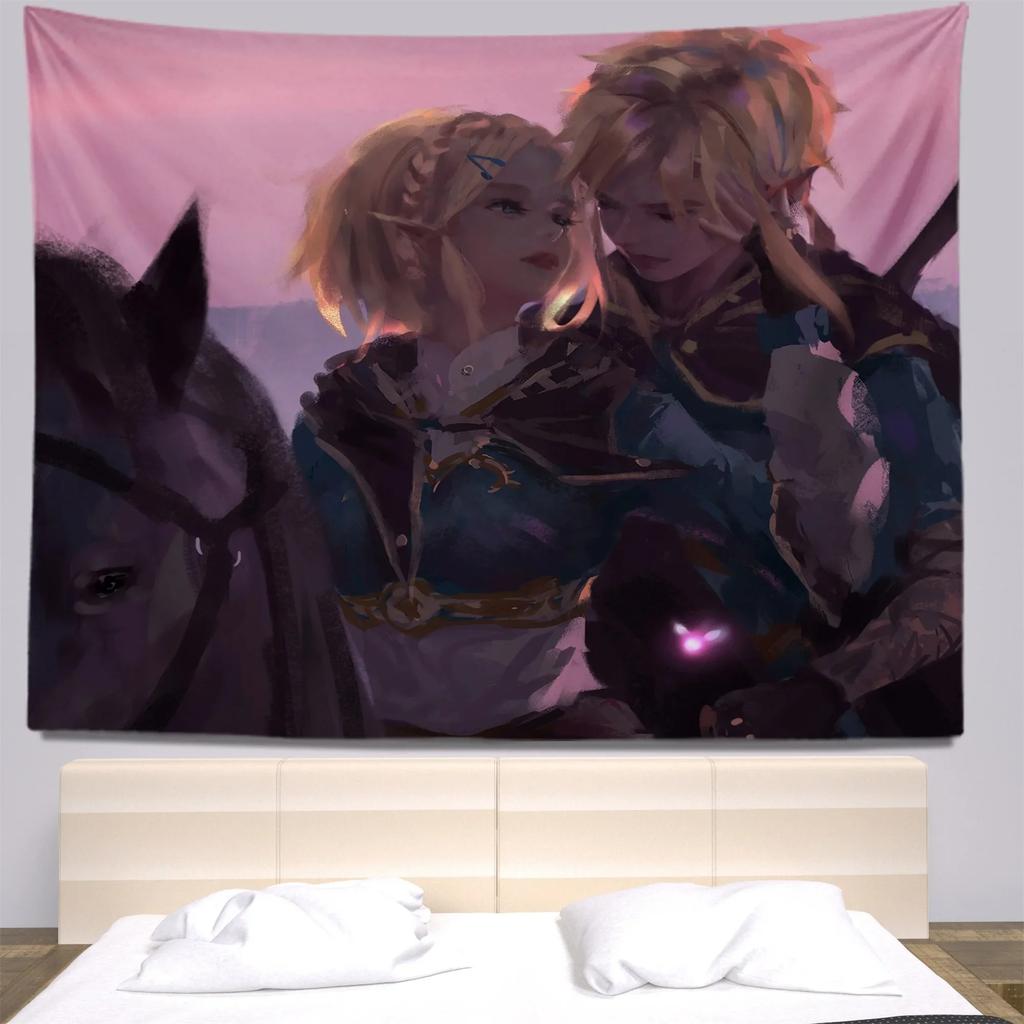 Декоративный гобелен в стиле иллюстрации персонажа из мультфильма для украшения стен дома, офиса, гостиной, гобелен