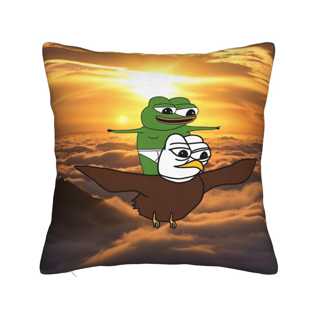 Pepe the Frog Pillow Case  Soft Pillow Cover Funny Pillowcases For Sofa Home Decor