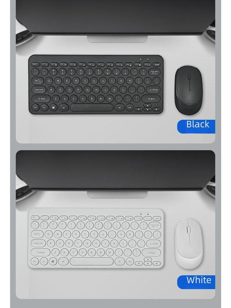 Беспроводная бесшумная клавиатура и мышь Chocolate Keycap для офисного и портативного использования с быстрой доставкой