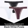 FINETOO 3PCS/Set Sexy S-XL Women Cotton Panties G-string Woman's Underwear Girl Lace Female Lingerie T-Back Lady Thong Intimates