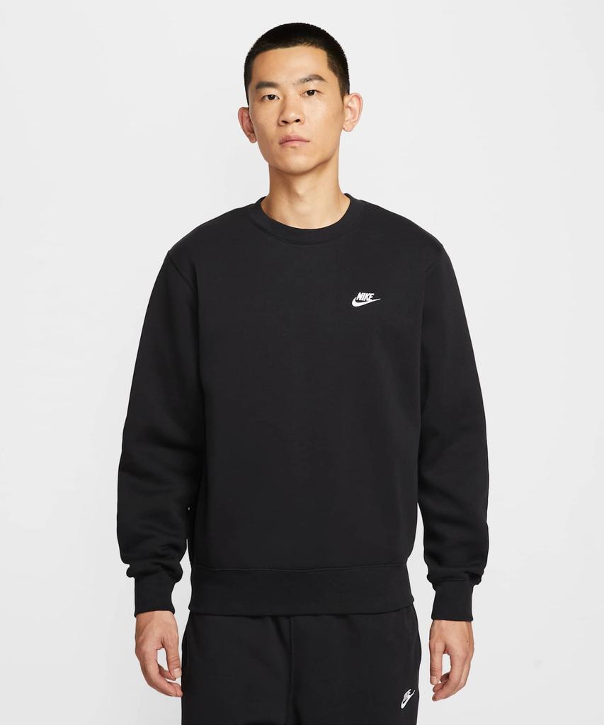 NIKE Club Fleece Crew M - Black:White / Fn3887-010