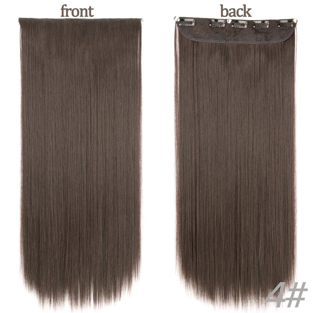 MERISIHAIR Длинные волнистые синтетические волокна 22 дюйма 5 зажимов для наращивания волос Волнистые прямые волосы Черный Коричневый Блондинка Повседневная одежда