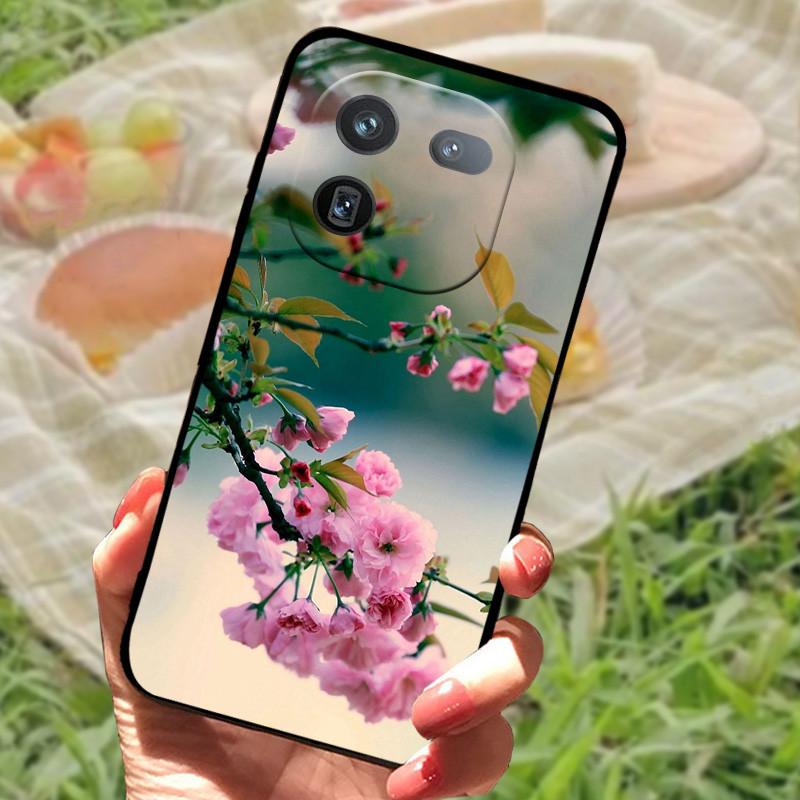 Чехол для Vivo IQOO 12 Pro Мягкий Мраморный Черный Силиконовый Задняя Крышка Телефона Для Vivo IQOO 12 Pro Чехол Крышка IQOO12 Pro Coque Funda