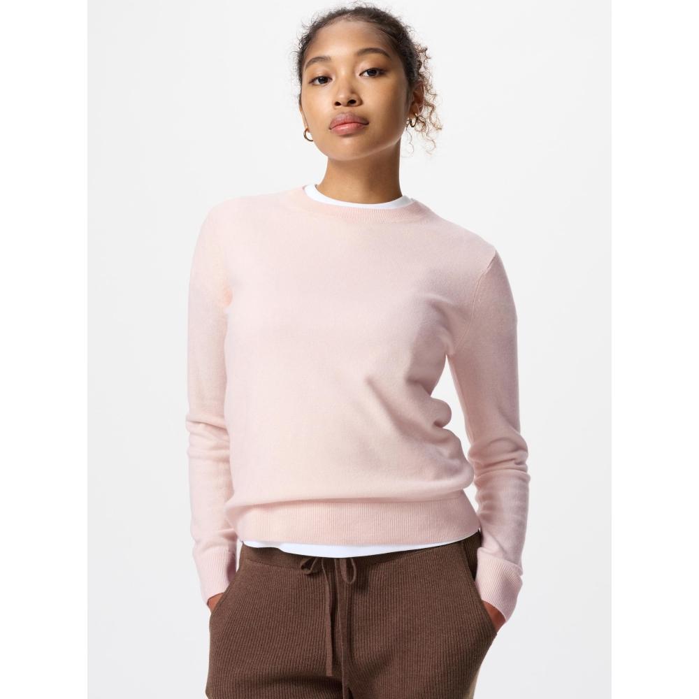 Uniqlo Кашемировый свитер с круглым вырезом