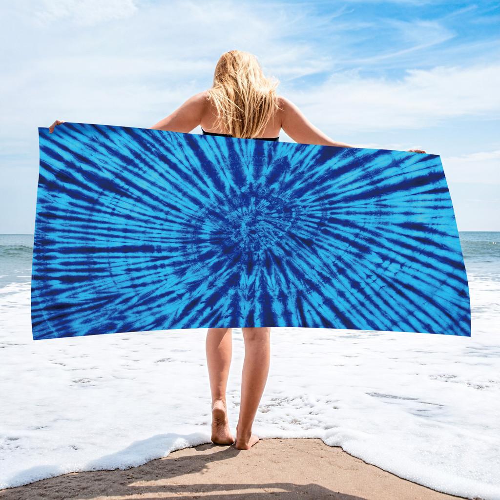 Printed Microfiber Beach Towel With High Water Absorption For Beach And Outdoor Activities