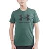 Under Armour Sportstyle Детская футболка с логотипом, повседневная, с коротким рукавом, детские топы, зеленый 1363282-370