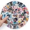 50 ретро-камерных граффити-стикеров: Креативные акварельные наклейки для чемоданов и чехлов для телефонов