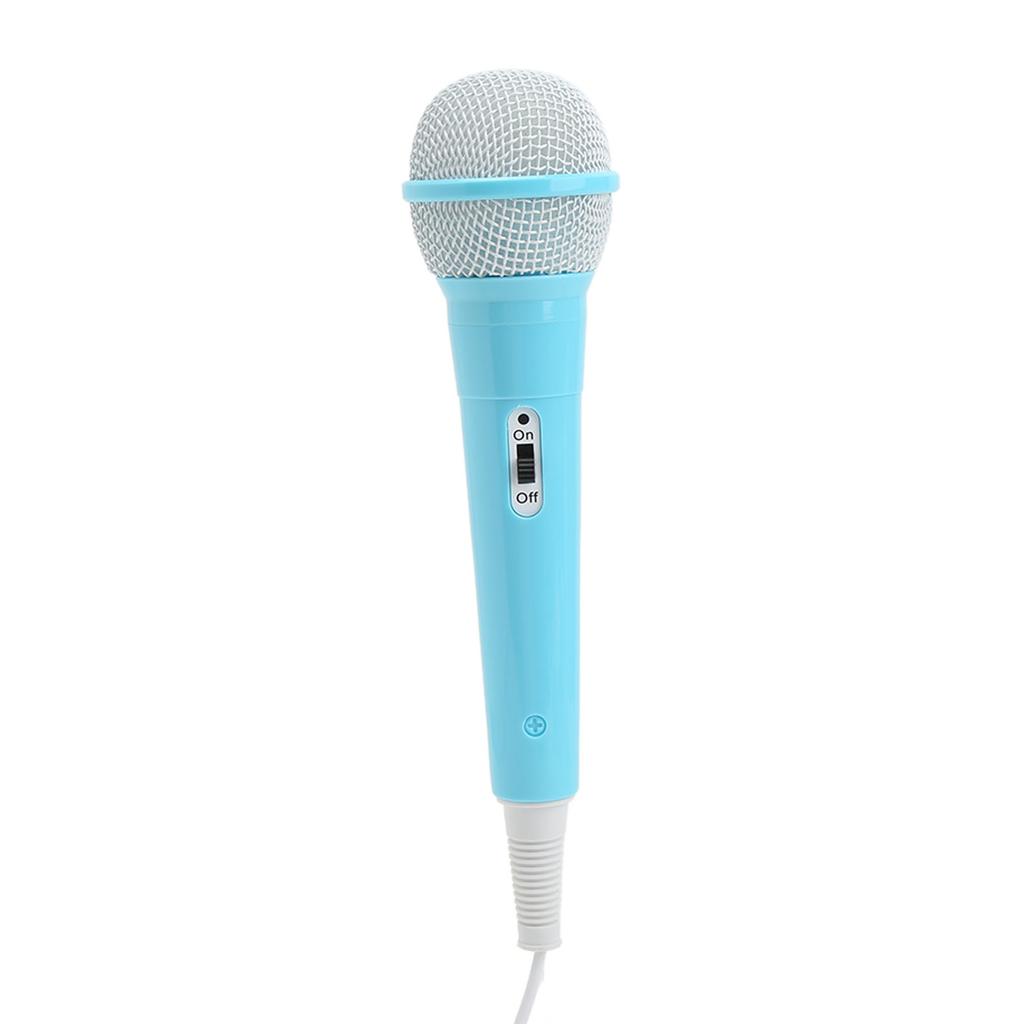 Kids Wired Microphone 3.5mm Plug Low Distortion Portable Music Toy Children Singing Mic for Karaoke Family Party