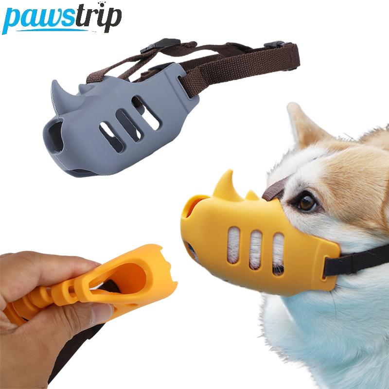 Pet Dog Muzzle Soft Silicone Pet Mouth Mask for Small Medium Dogs Breathable Stop Barking Biting Chewing Muzzles Dog Supplies