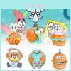 Charming Spongebob Squarepants Pvc Figurines With Cute Crab Burger Design For Parties