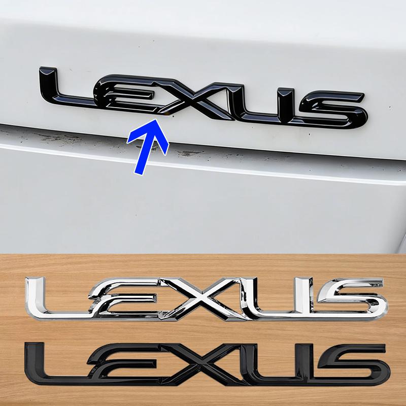 For Lexus ES200 ES260 IS250 GS300 GX400 NX300 RX350 RX450h LX570 LM350 LS600h 3D Car Rear Trunk Sticker logo ABS letter Badge AEO1