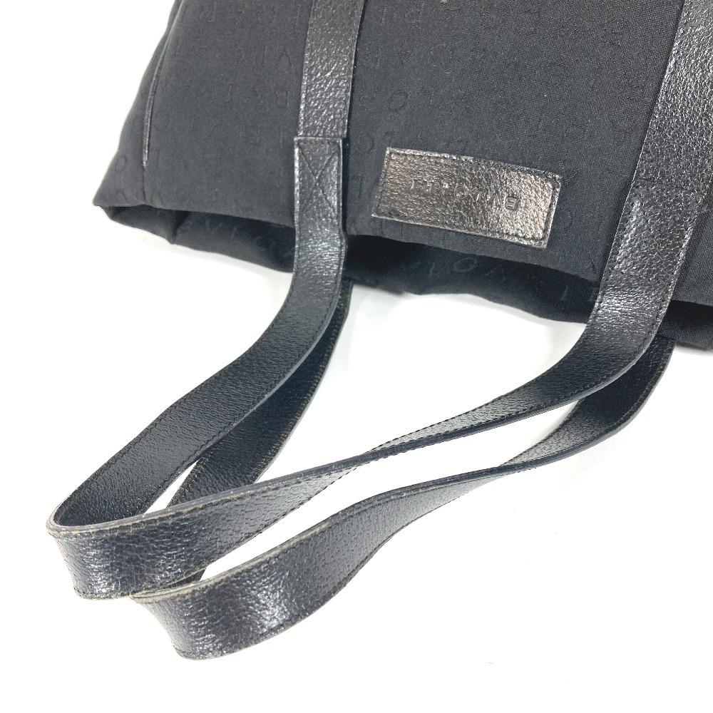 BVLGARI Logo mania Bag Tote Bag Shoulder Bag Leather/Canvas Black