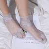Trendy Lace Spring and summer Cotton Accessories Shallow mouth Leaves socks Mesh hosiery Boat socks