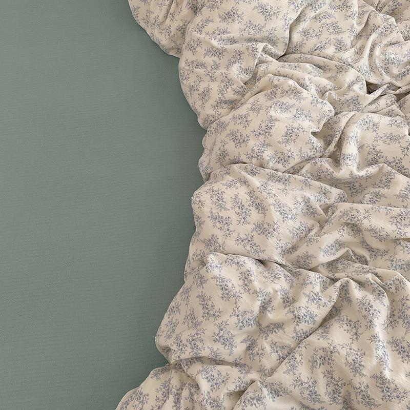 Двухслойный сетчатый пододеяльник для студентов Мягкий Прочный Комплект постельного белья Удобный Двуспальный размер Предметы первой необходимости для спальни