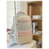 High Value, Fresh and Sweet, Contrasting Color Splicing Backpack, Casual and Lightweight Backpack for Junior High School Students