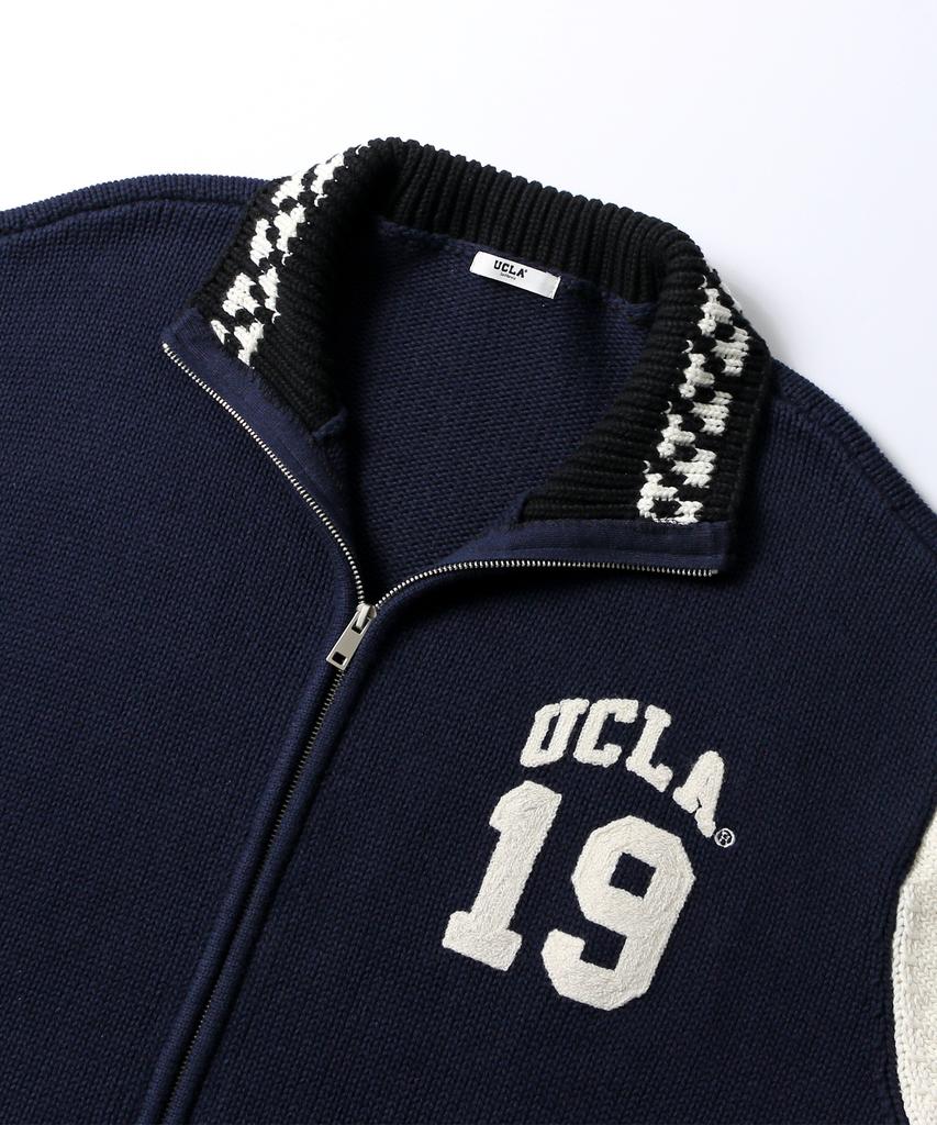 Унисекс вязаный джемпер UCLA 1919 Varsity [Темно-синий] (Ub9Gd43)
