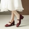 Женские модные туфли-лодочки Дизайнерские босоножки на толстом каблуке Модные туфли для вечеринок и бальных танцев Свадебные туфли