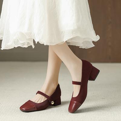 Женские модные туфли-лодочки Дизайнерские босоножки на толстом каблуке Модные туфли для вечеринок и бальных танцев Свадебные туфли