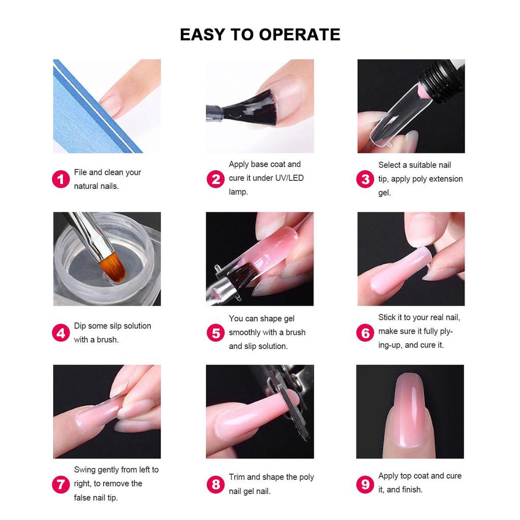 15 мл дизайн ногтей поли лак для ногтей гель для наращивания ногтей поли УФ строительный гель лак для ногтей лак для маникюра