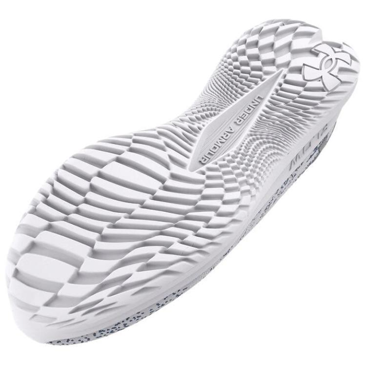 Under Armour Velociti 3 Износостойкие Низкие Повседневные Кроссовки для Города и Бега Мужские Белые Кроссовки 3026117-104