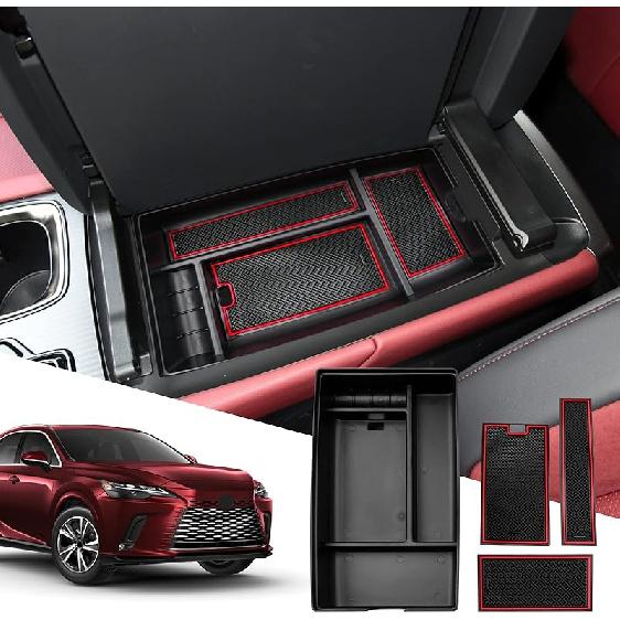 SXCY для 2023 2024 2025 Lexus RX 350 Органайзер центральной консоли 2023 2024 2025 Аксессуары RX 350 Лоток консоли подлокотника для 2024 2025 RX Hybrid RX 350h/