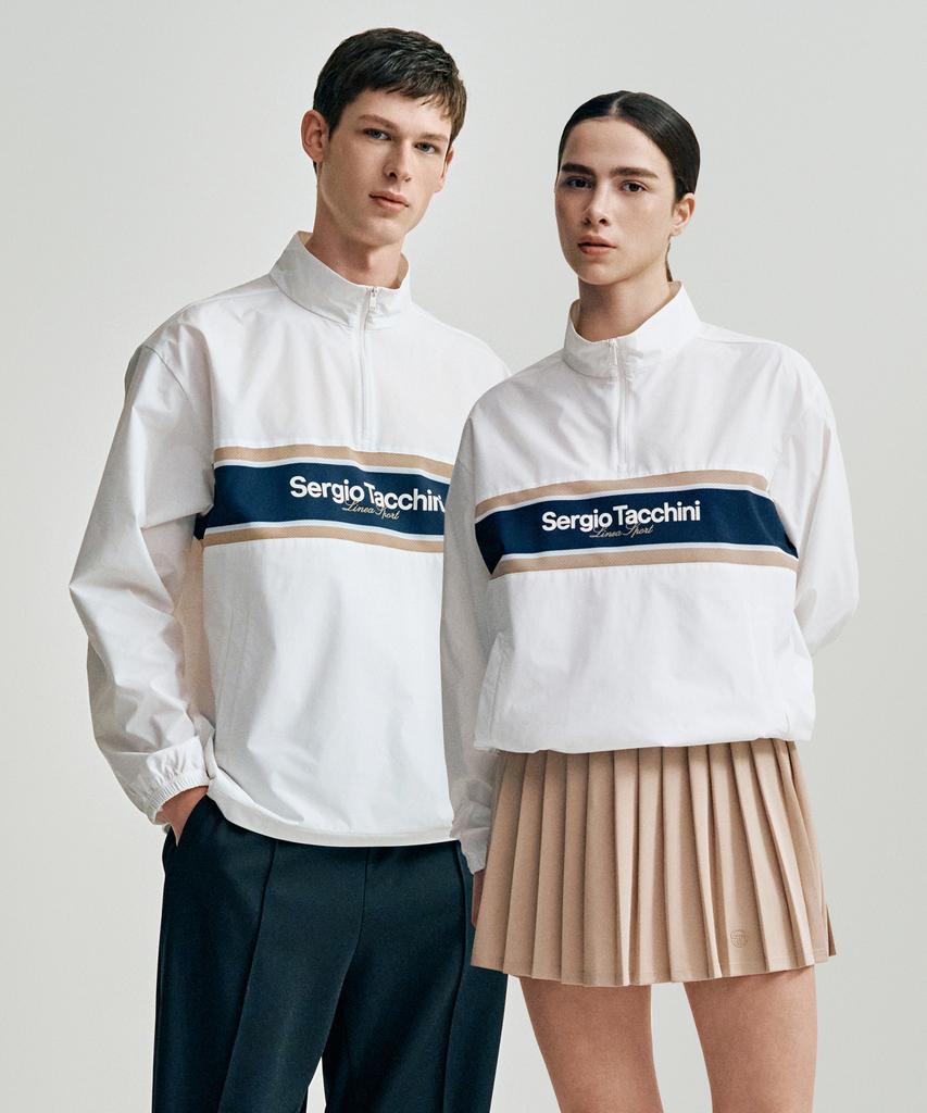 Плетеная куртка-анорак Sergio Tacchini U Damarind (белый)