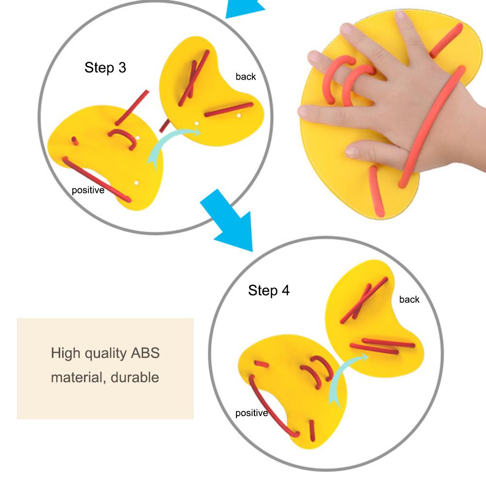 Silicone Swimming Paddles Girdles Lightweight Training Correction Hand Fins Portable Professional Auxiliary Teaching Accessories