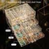 72/120 Grid Earring Jewellery Storage Box Clear Acrylic Necklaces Ring Storage Box