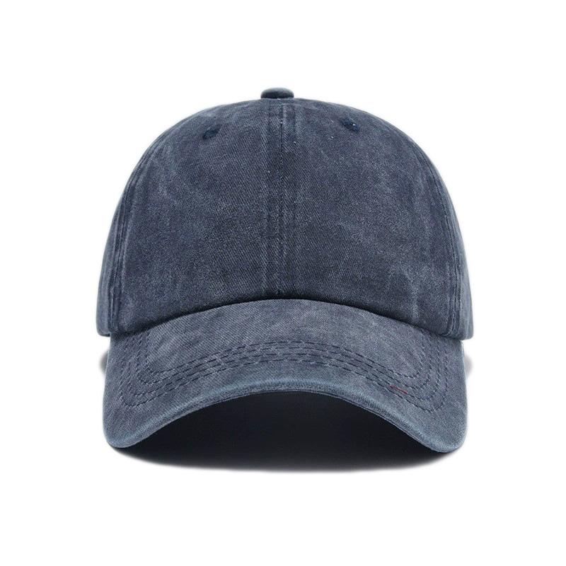 Washed Cotton Baseball Cap Vintage Women Men Hats Korean Style Street Trendy Cool Sunshade Riding Sports Cap Sun Hat Solid Color
